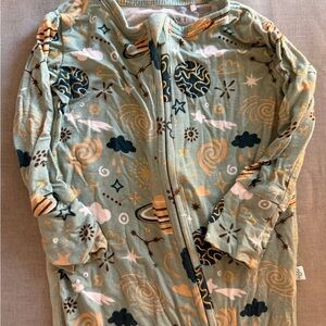 Posh Peanut Bamboo Zipper Pajamas Galaxy Print 3–6 Months